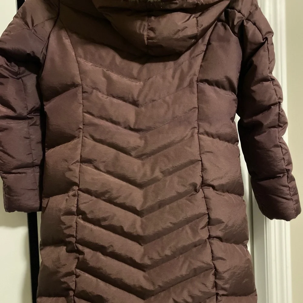 Eddie Bauer Down women’s  mid thigh Parka size Small petite‎